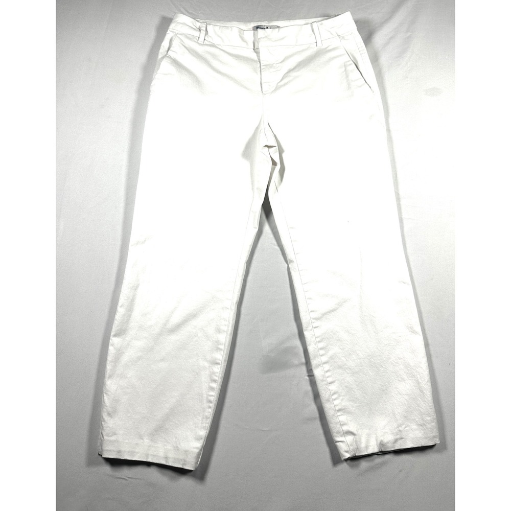 Tommy Bahama Womens White Cotton Blend Crop Chino Pants Size 6 - Picture 5 of 5